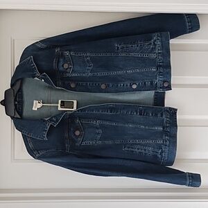 a.n.a Dark Blue Jean Jacket NWT! Size Large